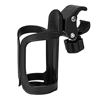 E-lishine Universal Cup Holder Stroller Cup Holder,Large Caliber Designed Cup Holder, 360 Degrees Universal Rotation Cup Bottle Holder for Bikes, Trolleys or Walkers (1)