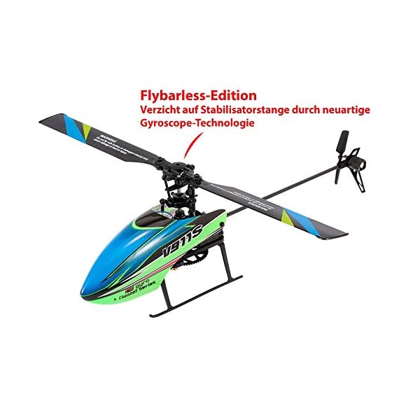 4.5 Kanal Single-Rotor RC ferngesteuerter Hubschrauber mit 2.4GHz-Technik und Gyro-System, Ready-to-Fly, inkl. Akku und… – Bild 3