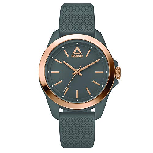 Ripley - REEBOK PRISMA RELOJ DE MUJER GRIS CAJA DE 1.339 EN CARCASA GRIS  CORREA DE SILICONA GRIS ESFERA GRIS / ORO ROSA (RD