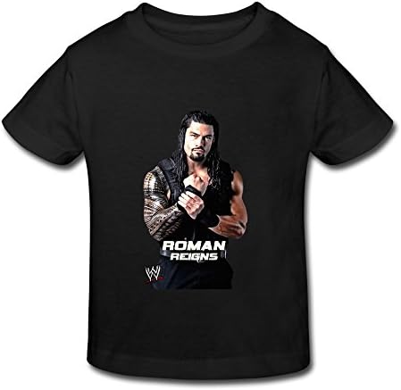 RESETBABY Kid's Toddler WWE Roman Reigns T-shirt Age 2-6 Black 2 Toddler