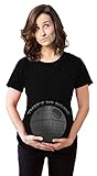 Maternity That's No Moon Movie T Shirt Funny Pregnancy Announcement Tee for Women S