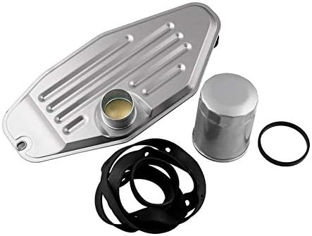 45RFE 545RFE 68RFE Transmission Filter Kit 4WD Governor Line Pressure Transducer Suit With Pan Gasket 1999-UP Ram Durango - Black-Silver
