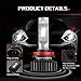 SEALIGHT 9005/HB3 High Beam H11/H9 Low Beam LED Headlight Bulbs Combo Package CSP Chips 6000K Ice White