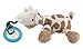 Nuby Natural Flex Cherry Pacifier with Snoozie Combo Set, Giraffe, 0-6 Months