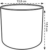 elho B.for Soft Round 14 Indoor Plant Pot 100% Recycled Plastic Ø13.8xH12.5 cm view 4