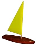 ONLY $7.95 WITH FREE SHIPPING!!! (Applied at Checkout) - T5 Sailboat (Neon Yellow) - Floating Toy Boat, Model Sailboat, Toy Sailboats that Sail, Toy Sailboats that Float, Toy Sailboat Wood, Wooden