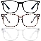 ZZD Blue Light Blocking Glasses for women/men 3Pack Computer Reading/Gaming/TV/Phones Glasses Anti Eyestrain Non Prescription