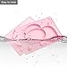 iSolem Baby Silicone Placemat, Non-Slip Toddlers Food Feeding Mat for Children, Kids, Infant, Kitchen Dining Table -Perfect Highchair Trays for Travel - Pink Cow