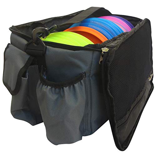 Kestrel Disc Golf Bag | Made from Heavy Duty Canvas | Comfortable & Portable Frisbee Golfing Bag for Beginners to Advanced Players | Fits up to 15+ Discs & Other Golf Equipment | Functional Design