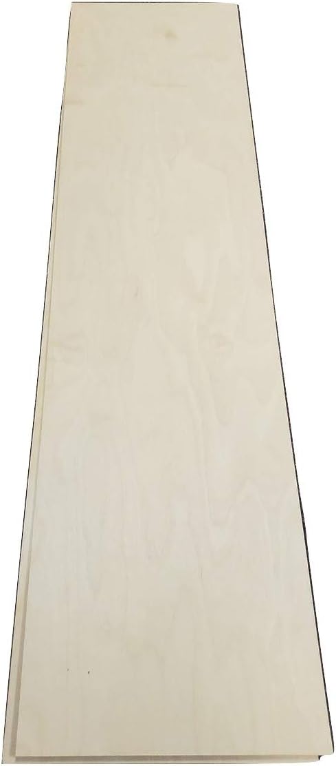 3MM 1/8" x 12" x 36" Baltic Birch Plywood B/BB Grade Birch Veneer Sheets one Clear face. (Box of 12)