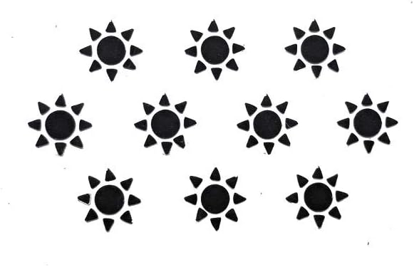 Comet Busters Handcrafted Traditional Black Bindi For Women (BIN076)