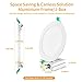 SAYHON 12W 6 inch Ultra Thin Led Recessed Ceiling Light with Junction Box,3000K Warm White Dimmable Low Profile Lighting Kit Downlight,100W Equivalent for Hallway/Home/Offices,Pack of 6