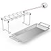 Cave Tools Chicken Wing & Leg Rack for Grill Smoker or Oven - Stainless Steel Vertical Roaster Stand & Drip Pan for Cooking Vegetables in BBQ Juices - Dishwasher Safe Barbecue Accessories primary