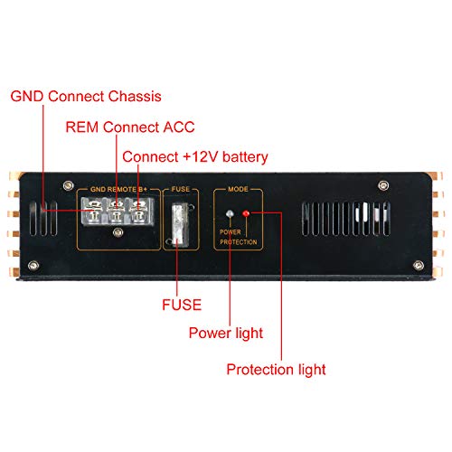 2200W Car Amplifier 2 Channel Mini Super Bass 12V Stereo Audio Power