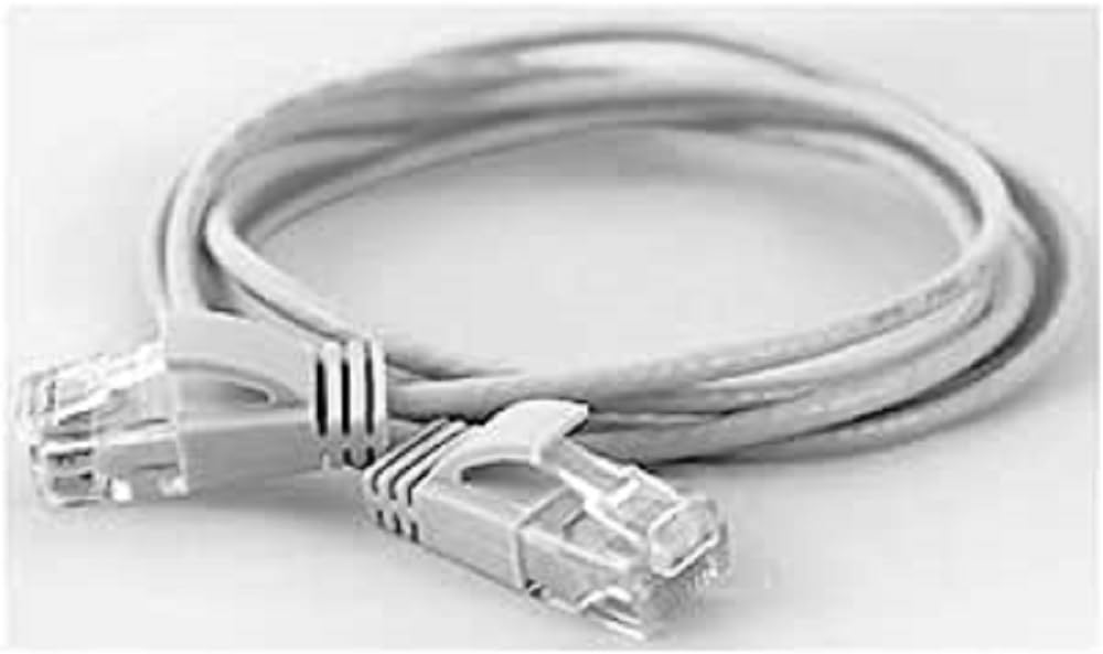 wantecWire Patch Cable Cat.6 UTP Extra Thin Length 2 m White