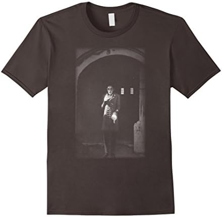 Men's Nosferatu Vampire Classic Horror Black T-Shirt Dracula Men Small Asphalt