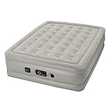 Insta-Bed Raised Air Mattress with Neverflat Pump, Grey, Full