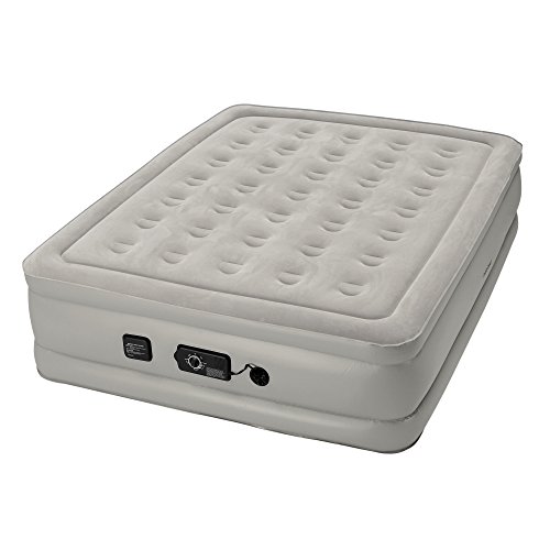 Insta-Bed Raised Air Mattress with Neverflat Pump, Grey, Full