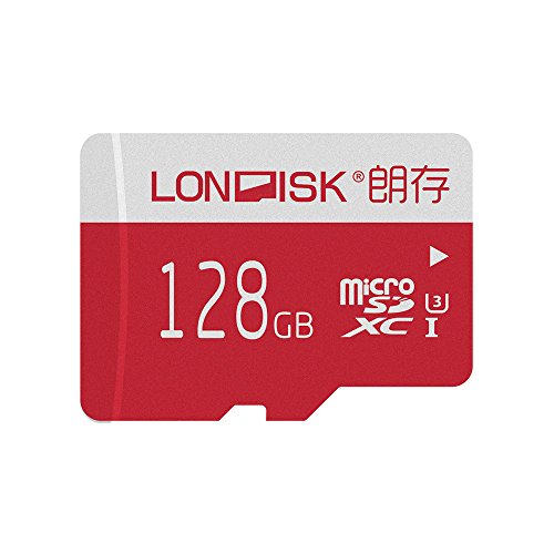 LONDISK 128 GB Micro-SD-Karte 4K U3 SDXC-Speicherkarte für Video- / Dash-Kamera- / GoPro-SD-Karte 128 GB mit kostenlosem…