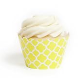 Dress My Cupcake Yellow Spanish Tile Cupcake Wrappers, Set of 12