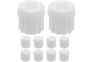 TIKODIDA Meat Grinder Spiral Gear Plastic Sleeves 10pcs Replacement Parts for Efficient Meat Mincer Operation