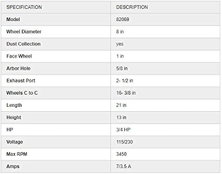 Ch Hanson 82068 Bench Grinders product image 3