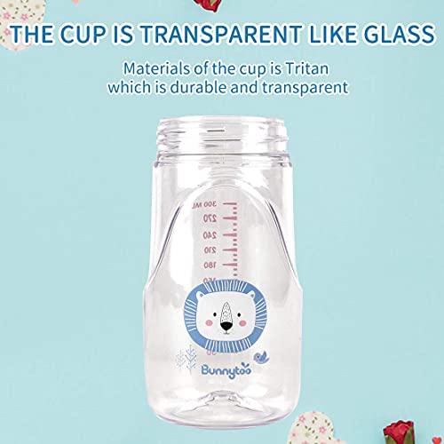 Bunnytoo Baby Sippy Cup with Weighted Straw,Transition Bottle for 1