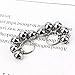 JETEHO 2 Pcs Silver Stainless Steel Dog Bells Non Rust Loud Collar Pet Training Charms Bell for Cats Dogs