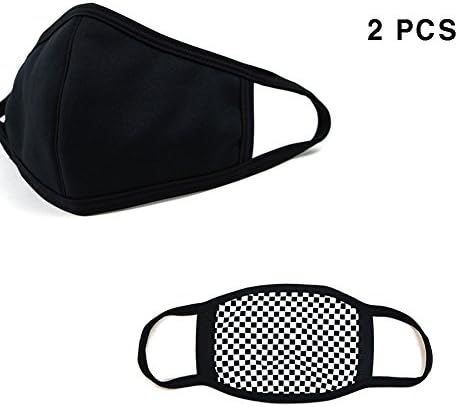 2 PCS Unisex Adult Fashion Cotton Mouth Face Mask Anti Dust Outdoor Protective Warm Clycling Sports Reusable
