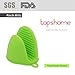 Silicone Heat Resistant Cooking Pinch Mitts, Mini Oven Mitts, Gloves, Cooking Pinch Grips, Pot Holder and potholder for kitchen, byTopshome(Green)