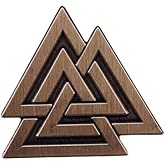 Valknut Knot Viking Norse Rune Symbol Thor Odin 1.1" Enamel Pin Badge
