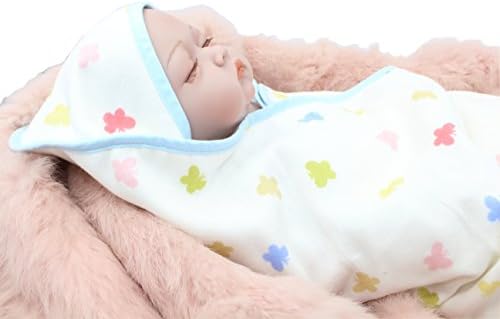 Bamboo Baby Hooded Towel Muslin Bath Blanket Extra Soft Dry and Warm -30x30 inches-Blue