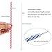 Dakoufish 12 Piece 9 Inch Reusable Plastic Thick Drinking Straws BPA Free Mason Jar Straws transparent small Stripe (9inch 6color)