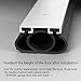BOWSEN Garage Door Bottom Seals Weatherproof Weatherstrip Threshold Buffering Sealing EPDM Rubber Weather Resistance Gasket Black 5/16 Inch T-End, 20FT Long