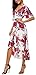 Kormei Womens Short Sleeve Floral High Low V-Neck Flowy Party Long Maxi Dress