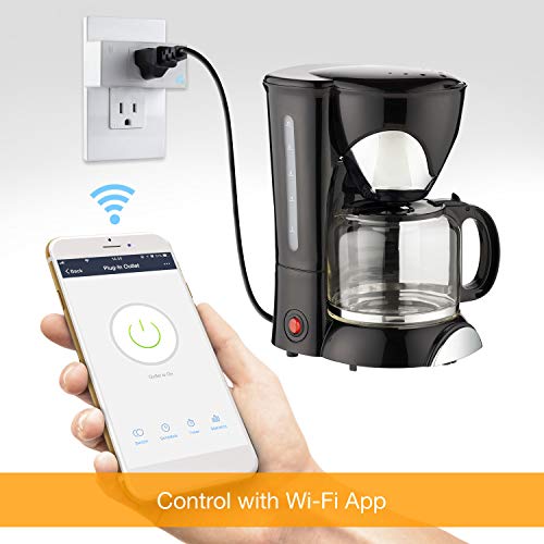 TOPGREENER WiFi Plug with Energy Monitoring, Mini Smart Outlet