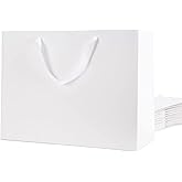 MALICPLUS 12 Extra Large Gift Bags 16x6x12 Inches, Luxury Matte White Large Gift Bags with Handles for All Occasion (Grain Textured Finish)