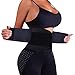 VENUZOR Waist Trainer Belt for Women - Waist Cincher Trimmer - Slimming Body Shaper Belt - Sport Girdle Belt (UP Graded)(Black,Large)