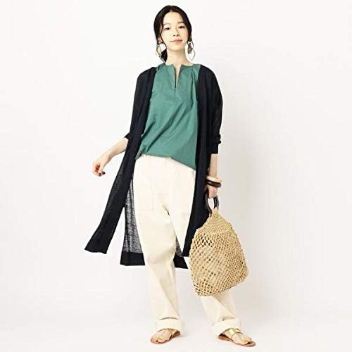 Amazon シップス レディース Ships For Women リネンナイロンロングカーディガン ネイビー One Size カーディガン ボレロ 通販