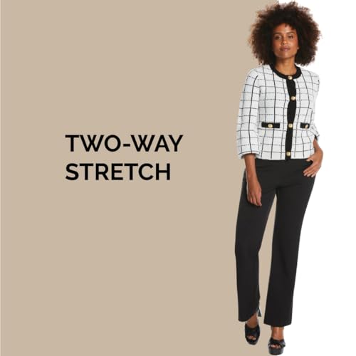 Rafaella Women's Curvy Fit Gabardine Bootcut Dress Pants with Pockets, Soft Stretch Work Slacks, 29" & 32" Inseams, Black, 14 Short in Kenya | Whizz Casual Rafaella Women's Curvy Fit Gabardine Bootcut Dress Pants with Pockets, Soft Stretch Work Slacks, 29" & 32" Inseams, Black, 14 Short in Kenya | Whizz Casual
