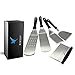 Rivexy 5-PCS Premium Griddle Accessories Kit, Ultimate Stainless Steel Flat Top Grill Accessories for Blackstone BBQ, Teppanyaki, Hibachi – Durable Griddle Spatula, Ideal for Outdoor & Camping