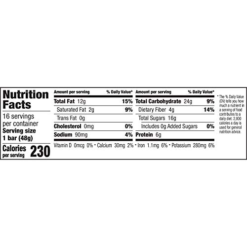 LARABAR PEANUT BUTTER COOKIE, GLUTEN FREE VEGAN FRUIT & NUT BAR, 16 CT, 27.2 OZ