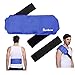 Large Reusable Ice Gel Pack for Injuries, Wrap Around Cold Pad for Back Pain Relief, Gel Ice Pack for Lumbar, Shoulder, Elbow, Knee, Hot Cold Compress from Swelling, Arthritis, Bursitis - 15'' x 7''