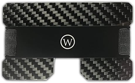 Walletology, Luxury Carbon Fiber Minimalist Card Wallet with Safe RFID Blocking Technology - Slim Top Quality Credit Card and Business Card Holder | Perfect Gift (Black)