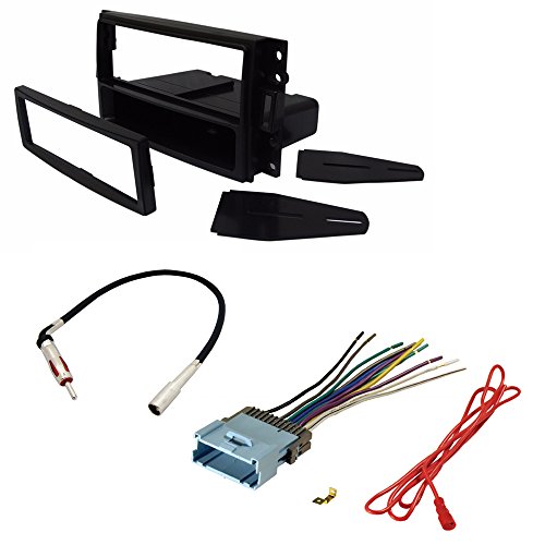 CAR STEREO RADIO CD PLAYER RECEIVER INSTALL MOUNT KIT HARNESS RADIO ANTENNA BUICK CHEVROLET HUMMER PONTIAC SATURN 2005 2006 2007 2008