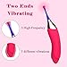 Clitoral Vibrator Double-head Vibrating Waterproof G Spot Stimulator High Frequency Masturbation Dildo Vibrators for Female Quickly Orgasm, Treediride Silicone Clitoris Vagina Massager Adult Sex Toysthumb 1