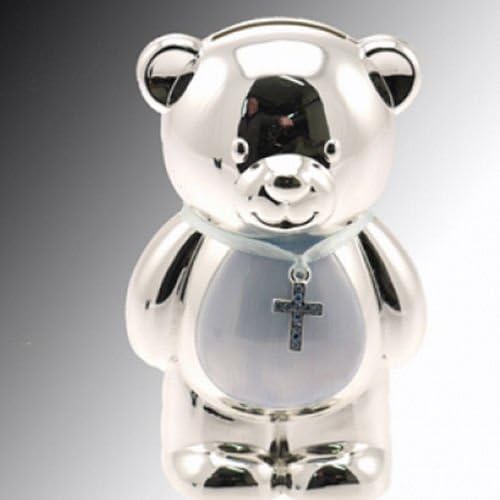 silver money box for baby boy