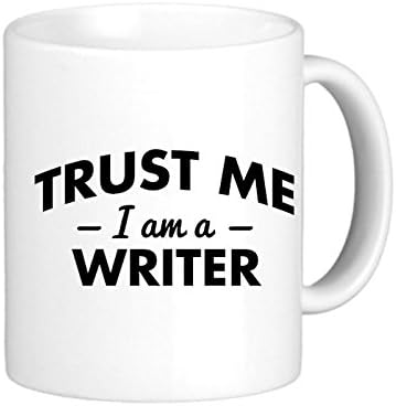 VetiVer Trust Me I Am A Writer White Mugs Ceramic Coffee Cup