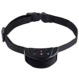Vastar VD285 Dog No Bark Collar Electric Anti Bark Shock Control with 7 Levels Button Adjustable Sensitivity Control, Stimulation of No Harm Warning Beep & Shock for 15-120 lb Dogs