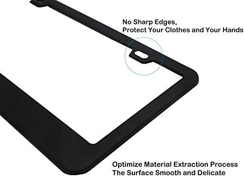 2 Car+License+Plate+Frame+Pack+Black